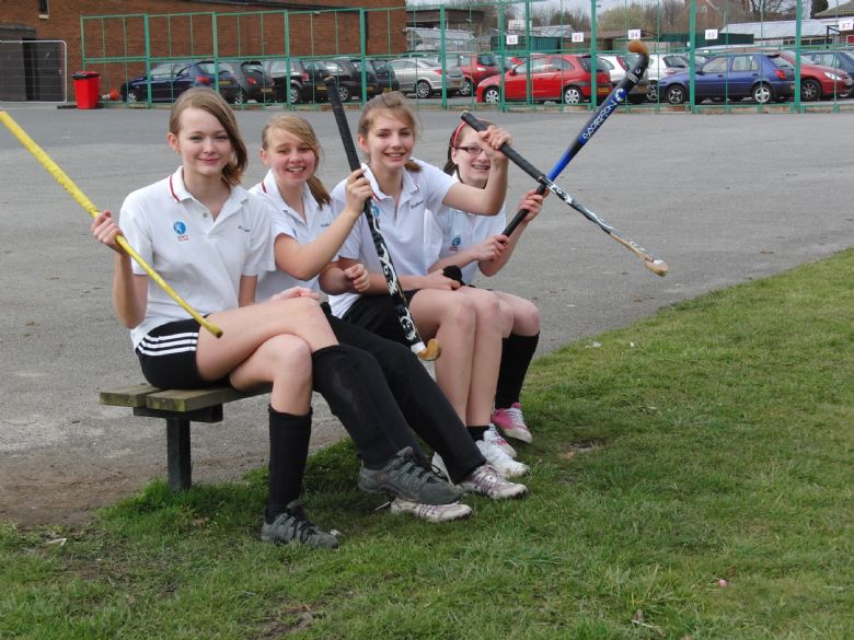 girls trampolining